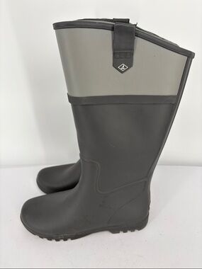 👘 Sperry Women's Two-Tone Gray Waterproof Knee Boots tall